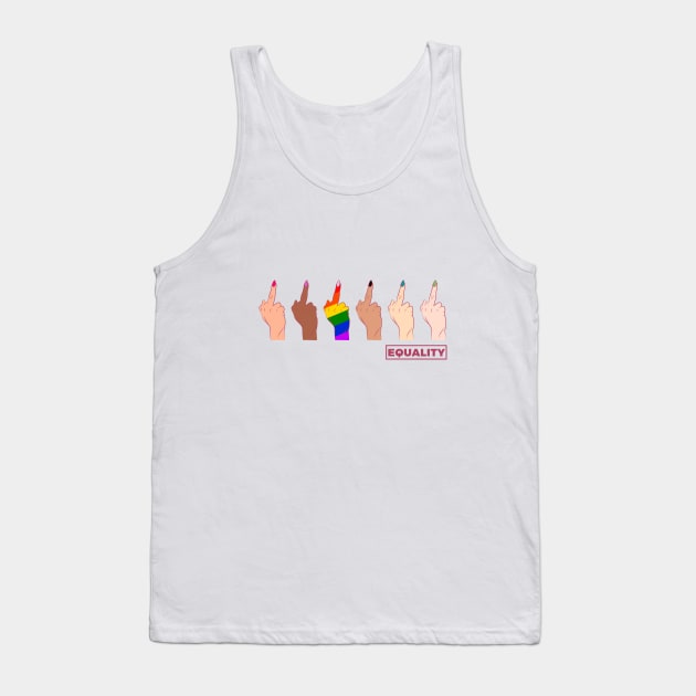 Pride for the f*ckin' Equality Tank Top by MarylinRam18